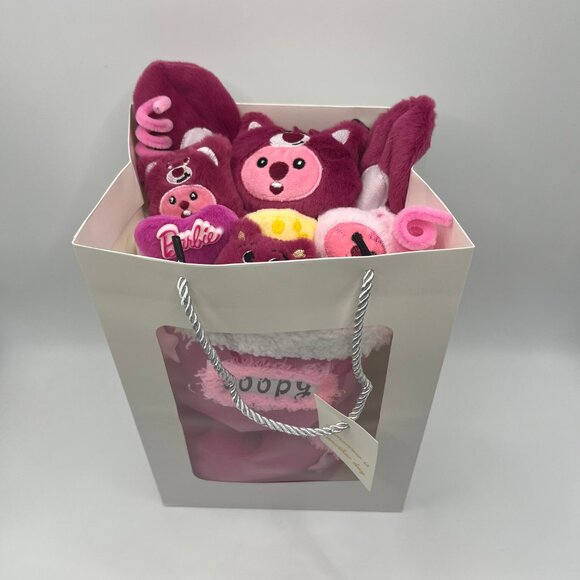 Loopy Strawberry Bear Plush Bouquet - Birthday & Christmas Gift - Picture 7 of 7